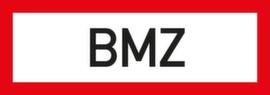 Brandschutzschild "BMZ", Aufkleber, Standard
