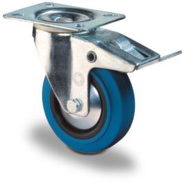 BS-ROLLEN Elastik-Vollgummi-Rad, Traglast 300 kg, Elastik-Bereifung