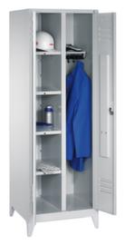 C+P Wäscheschrank Classic lichtgrau mit 2 Abteilen, Abteilbreite 300 mm