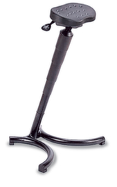 meychair Stehhilfe Futura Professional mit schräger Säule, Sitzhöhe 620 - 830 mm, Gestell schwarz