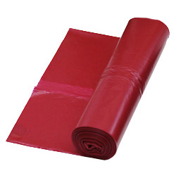 Kunststoffabfallsäcke mit 70 Liter Inhalt, 70 l, rot