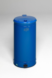 VAR Abfallbehälter mit Fußpedal, 66 l, blau