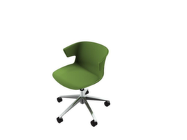 Quadrifoglio Kunststoffschalen-Drehstuhl COVE, grün