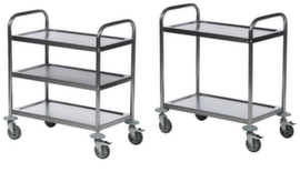 Edelstahl-Etagenwagen mit 100 kg Traglast