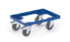 Rollcart Kastenroller mit offenem Winkelrahmen, Traglast 250 kg, Polyamid-Bereifung