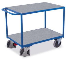 VARIOfit Tischwagen mit Zink/MDFetagen 1000x700 mm, Traglast 500 kg, 2 Etagen