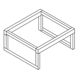 Fassbock für Gefahrstoff-Container, 1 x 60-/200-Liter-Fass