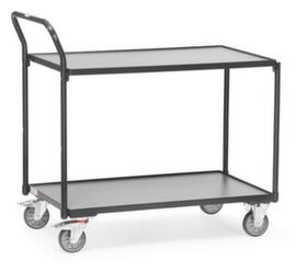 fetra Tischwagen GREY EDITION 850x500 mm, Traglast 300 kg, 2 Etagen