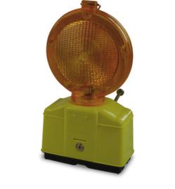 Schake Baustellen-Warnleuchte, mit Dämmerungsautomatik, Blink-Dauerlicht, gelb