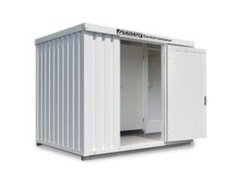 Säbu Dusch-/Toilettencontainer FLADAFI®, Höhe x Breite x Tiefe 2500 x 3020 x 2170 mm