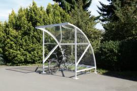 WSM Rundbogen-Fahrradüberdachung, Breite x Tiefe 2090 x 2180 mm