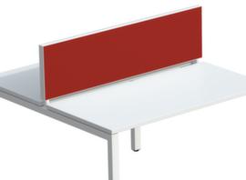 Paperflow Tischtrennwand, Höhe x Breite 330 x 1200 mm, Wand rot