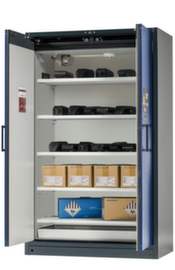 Asecos Lithium-Ionen Lagerschrank ION-LINE BATTERY STORE PRO mit Brandwarnsystem, Höhe x Breite x Tiefe 1953 x 1193 x 615 mm