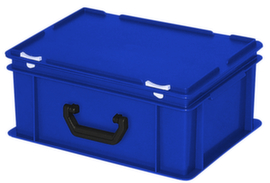 Euronorm-Koffer, blau, HxLxB 185x400x300 mm