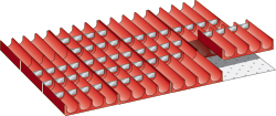 Mulden-Set für Schubladen 564 mm