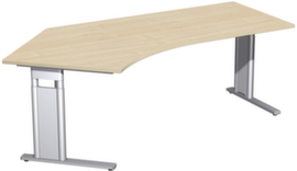 Gera Winkel-Schreibtisch Pro mit C-Fußgestell und Feinspanplatte