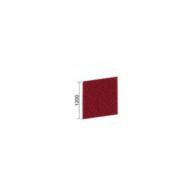 Gera Schallabsorbierende Trennwand Pro, Höhe x Breite 1200 x 1400 mm, Wand rot