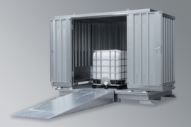Lacont Gefahrstoff-Container fertig montiert, Lagerung passiv, Breite x Tiefe 3075 2075 mm