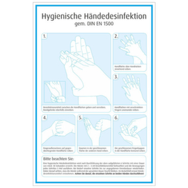 Hygieneaushang Handdesinfektion, PVC
