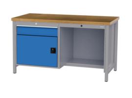 Bedrunka + Hirth Werkbank mit Gestell in vielen Farben und verschiedenen Platten