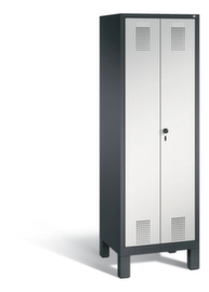 C+P Kleider-/Fächerschrank Evolo, Abteilbreite 300 mm