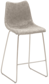 Mayer Sitzmöbel Barhocker mySOLO mit Kufengestell, Sitz vintage lichtgrau