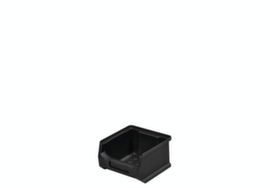 ESD-Sichtlagerkasten Profi LB6, schwarz, Tiefe 100 mm, Polypropylen