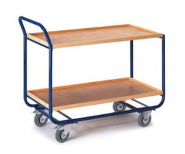 Rollcart Tischwagen mit Holzkästen 1000x575 mm, Traglast 150 kg, 2 Etagen