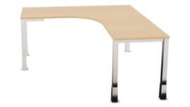 Nowy Styl Höhenverstellbarer Freiform-Schreibtisch E10 mit 4-Fußgestell aus Quadratrohr
