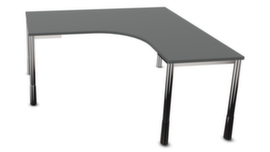 Nowy Styl Höhenverstellbarer Freiform-Schreibtisch E10 mit 4-Fußgestell aus Rundrohr