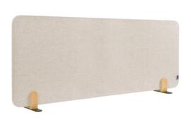 Legamaster Schallabsorbierende Tischtrennwand ELEMENTS, Höhe x Breite 600 x 1600 mm, Wand beige