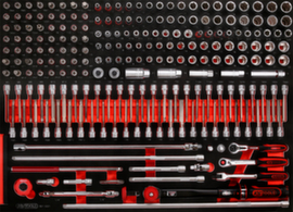 KS Tools 3/8'' Steckschlüssel-Satz in Schaumstoffeinlage