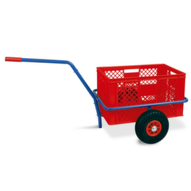 Handwagen mit herausnehmbarem Kunststoffkorb, Traglast 200 kg