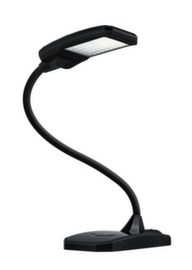 Hansa LED-Tischleuchte Twist mit Schwanenhals und USB-Anschluss, Licht neutralweiß, schwarz