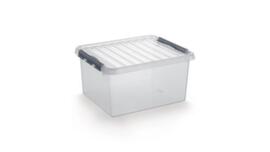 Raja Aufbewahrungsbox ECO, transparent, Inhalt 36 l, Deckel