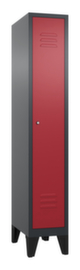 C+P Garderobenschrank Classic mit 1 Abteil + Tür geschlitzt, Abteilbreite 300 mm