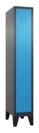 C+P Garderobenschrank Classic mit 1 Abteil + Tür geschlitzt, Abteilbreite 300 mm