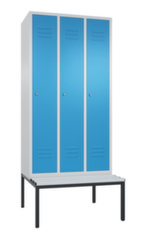 C+P Sitzbankschrank Classic mit 3 Abteilen, Abteilbreite 300 mm