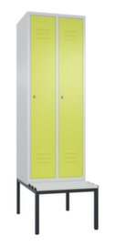 C+P Sitzbankschrank Classic mit 2 Abteilen, Abteilbreite 300 mm