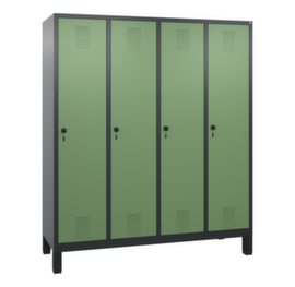 C+P Garderobenschrank Evolo mit 4 Abteilen, Abteilbreite 400 mm