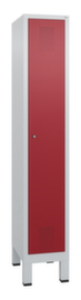 C+P Garderobenschrank Evolo mit 1 Abteil - Tür mit Lochbild, Abteilbreite 300 mm