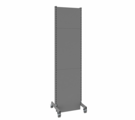 Akustik-Stellwand Mobil, Höhe x Breite 2500 x 625 mm, Wand RAL7037 Staubgrau