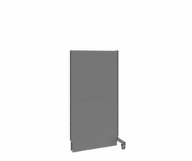 Akustik-Stellwand Mobil Anbauelement, Höhe x Breite 2000 x 1000 mm, Wand RAL7037 Staubgrau