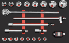 PRO LINE EVA 3/4" Steckschlüssel-Einlage 60x40 cm 21-tlg.