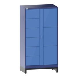 Thurmetall Elektro-F&auml;cherschrank, NCS S 4040-R70 B Taubenblau/NCS S 1060-R80B Hellblau