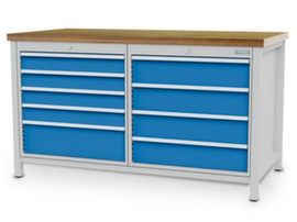Bedrunka + Hirth Kastenwerkbank mit Multiplexplatte