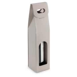 Flaschenverpackung Horizon grau-gestreift