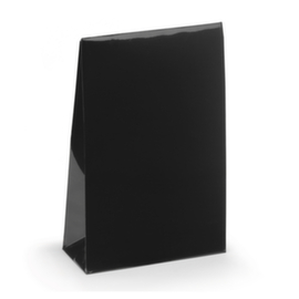 Lackpapier-Beutel mit Haftklebeverschluss schwarz 140 x 55 x 230 mm