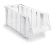 Treston Transparenter Sichtlagerkästen mit großer Eingrifföffnung, transparent, Tiefe 500 mm