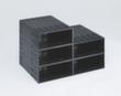 Gehäuse für Schubladensystem, schwarz, Breite 242 mm Standard 2 S